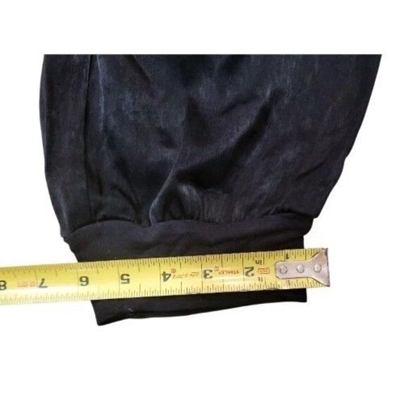 Black AnyBody Tall Satin Jogger Pants Side Pockets New Casual Lounge XL - Picture 10 of 15